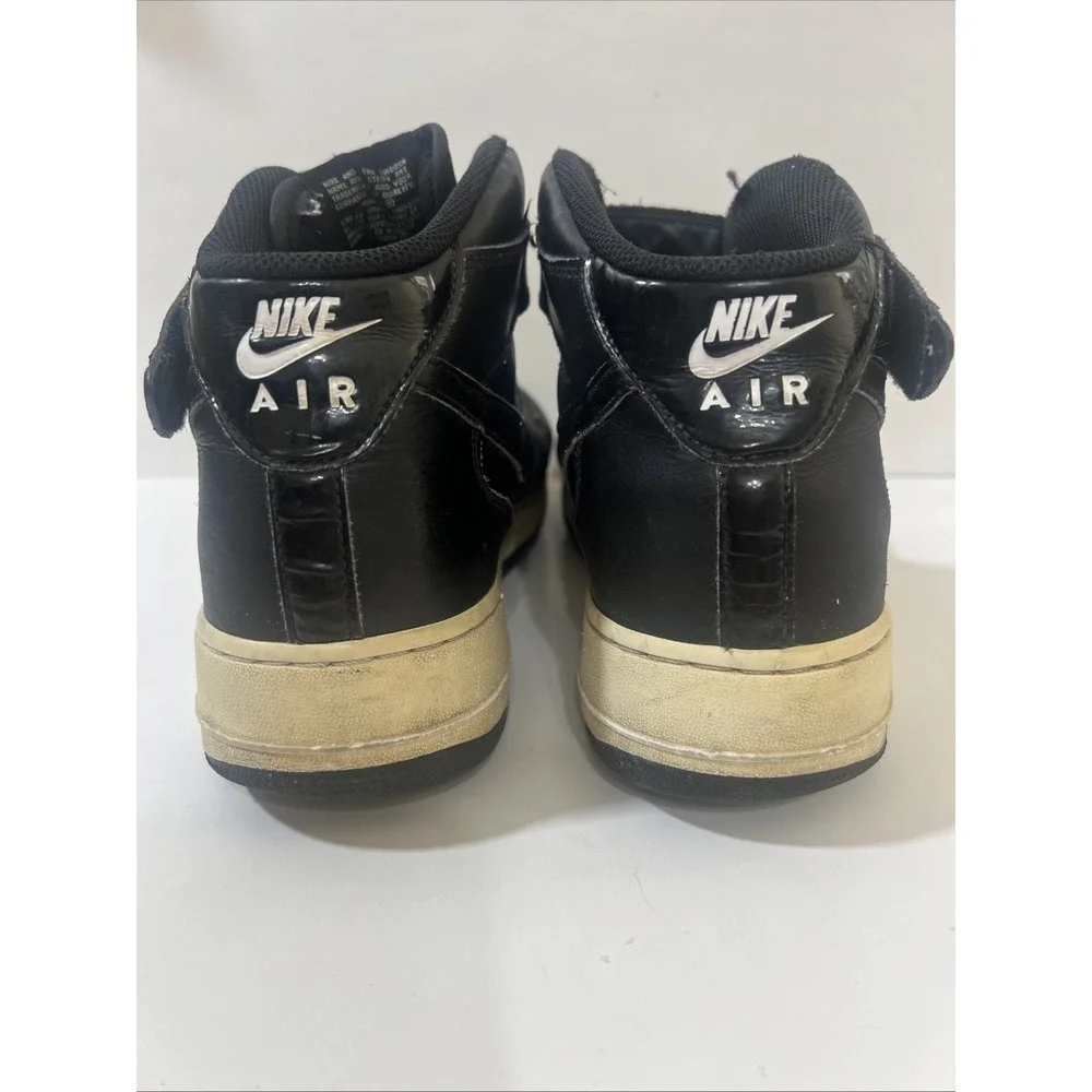 Rare Nike‎ Air Force 1 Mid Have Nike Day AO2444-001 Men Sz 12 Black Smiley Shoes